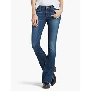Lucky Brand Womens Charlie Baby Dark Wash Blue Denim Bootcut Jeans 6/28 A